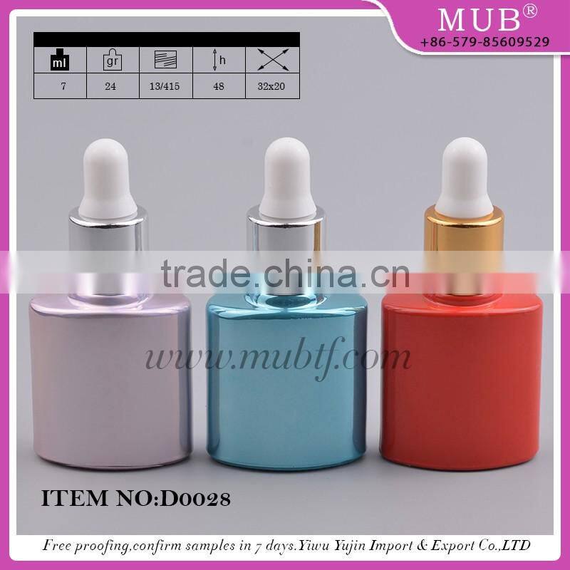 new design glass bottle empty essential oil bottles with aluminum dropper cap
