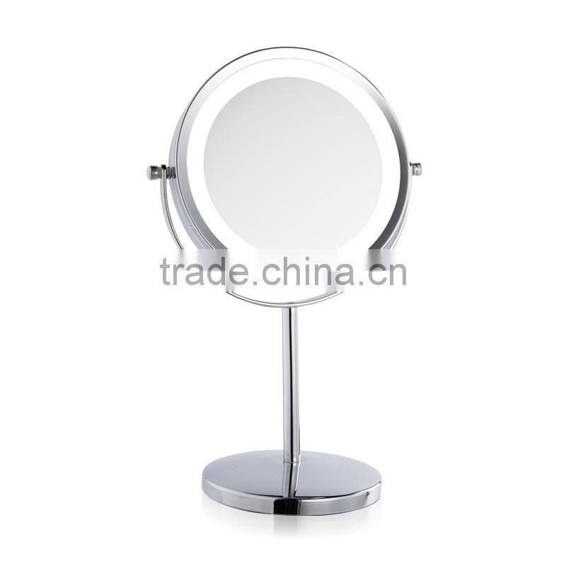 Double Sided Tabletop Magnification LED Makeup Mirror