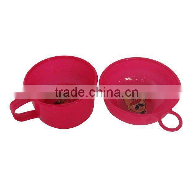 4pcs plastic oval plate picnic tableware set