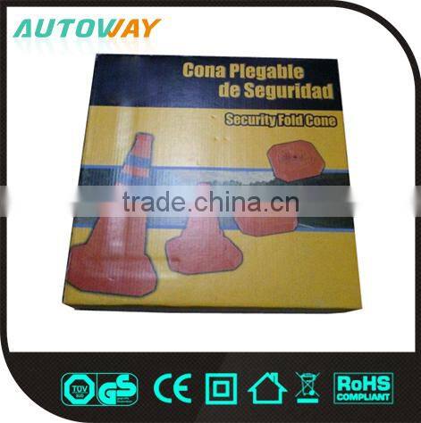 750mm orange small safety foldable traffice cone