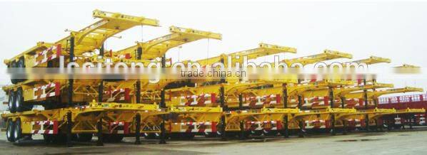 Chinese OEM 45T container carrier chassis skeleton trailer for sale