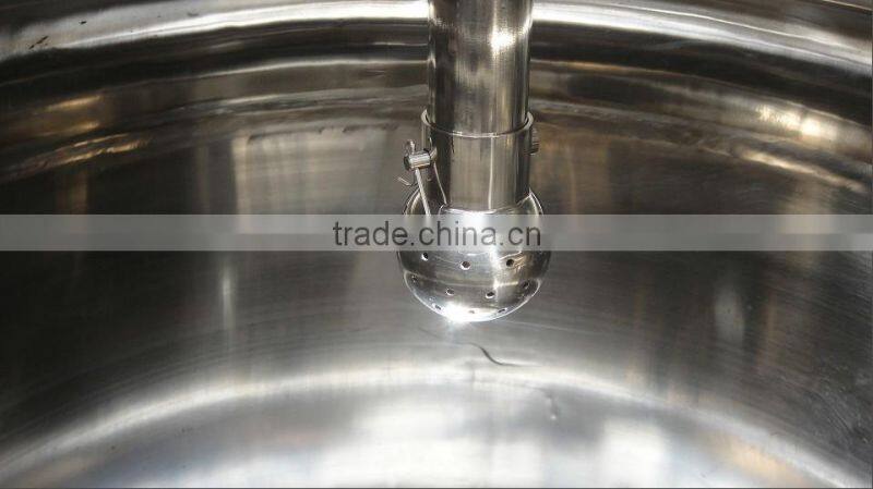 stainless steel jacket heating mixing tank