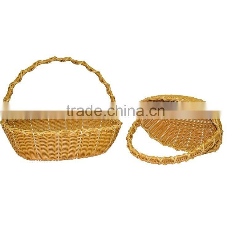S.D 100% Handmade oval rattan gift packing basket with handle