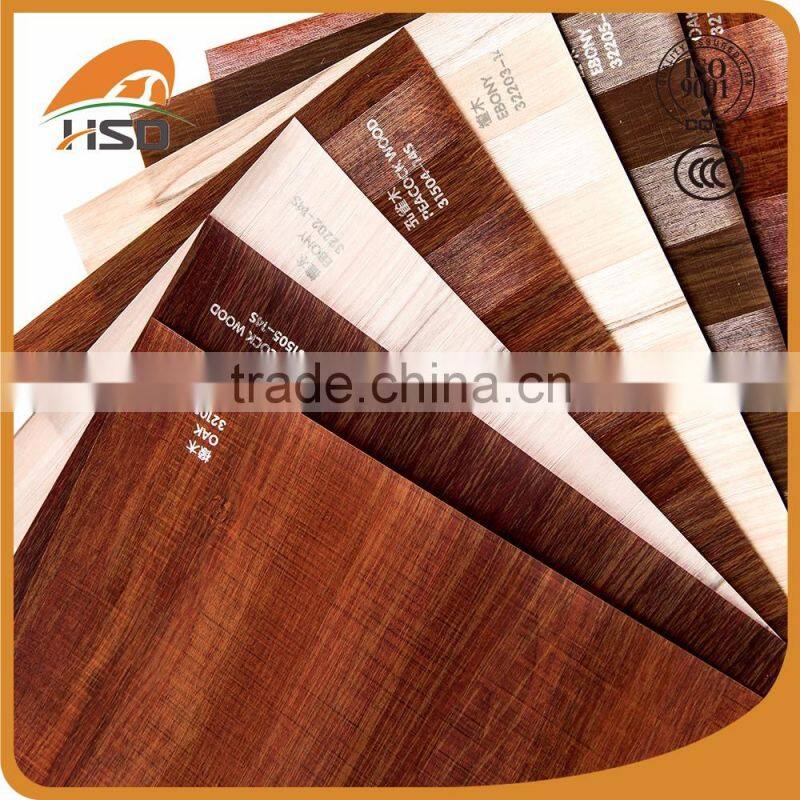 Decorative plastic sheet wood grain film pvc foil for mdf