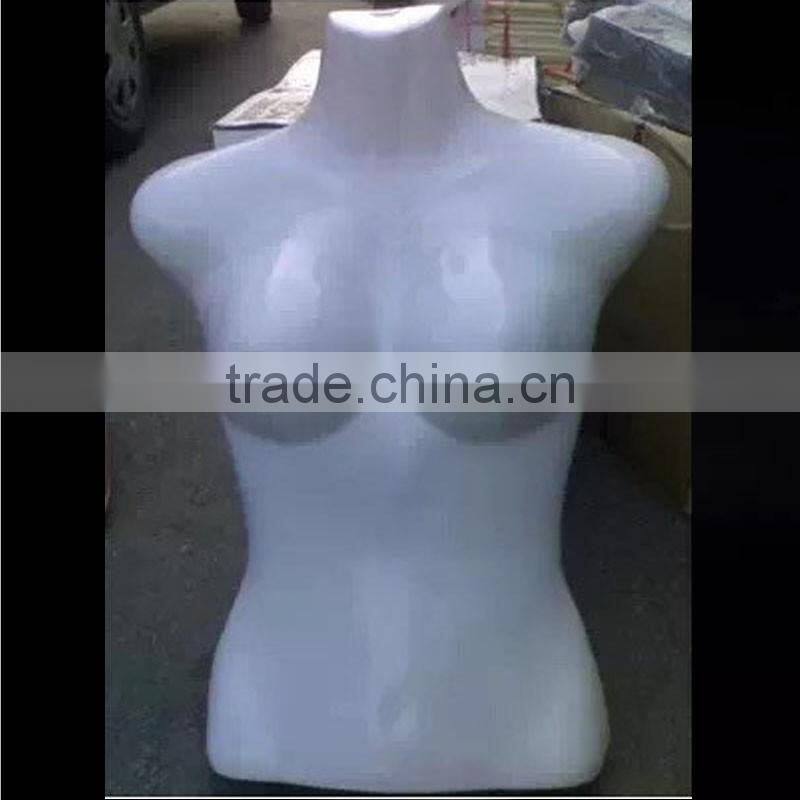 Fashion plastic hanging display torso female mannequin
