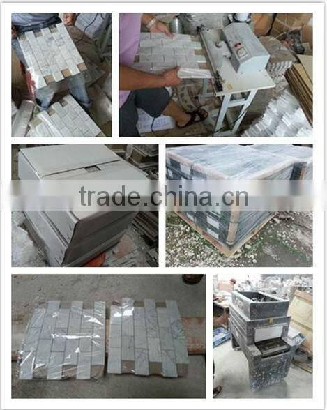 Carrara white marble mosaic tile for kitchen