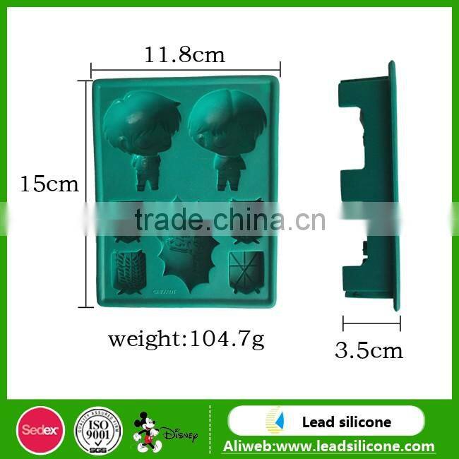 Factory wholesale personalized custom giant silicone ice cube tray