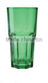 Wholesale drinking water glass with spray colors
