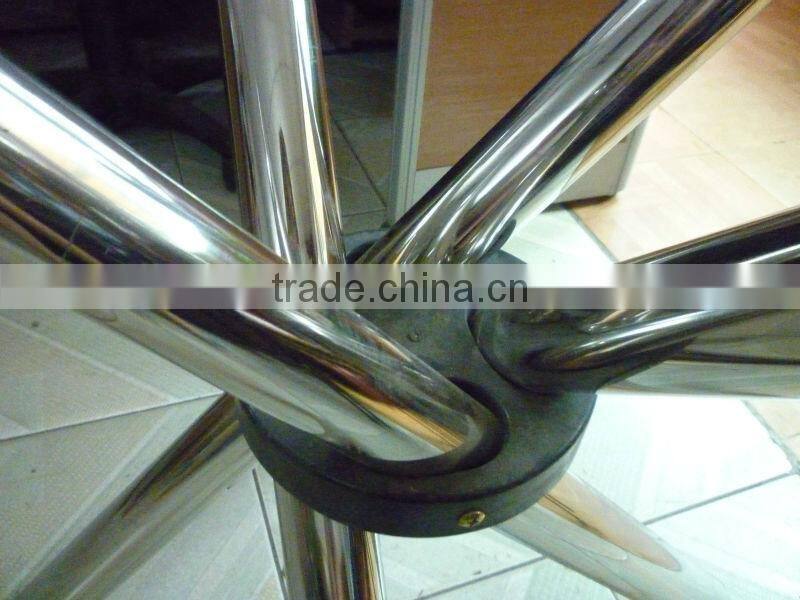 Factory price tempered glass folding dining tables