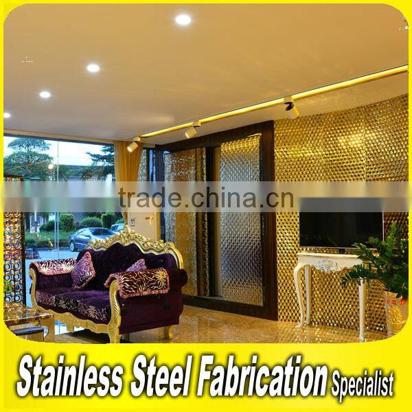 PVD Color Coating Stainless Steel Sheet Exterior Metal Wall Covering