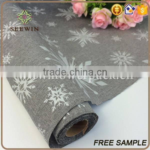 Home Textile decorative printed artificial snowflake table runner