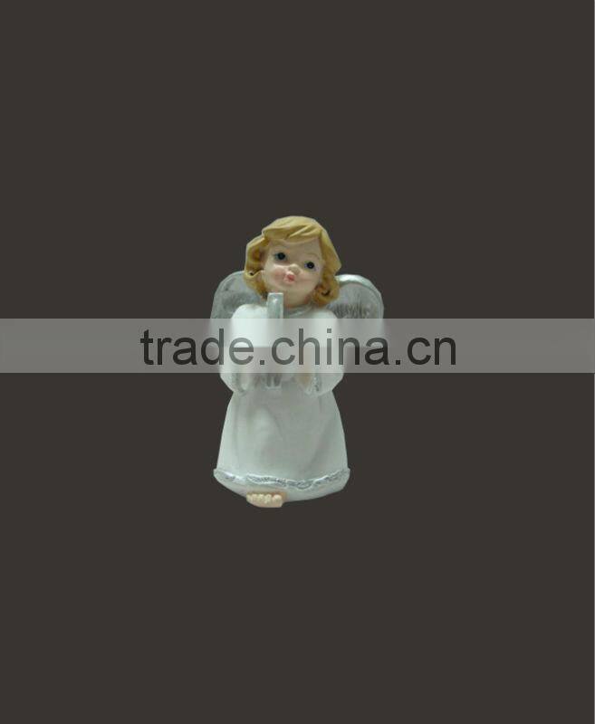 popular figurine decorative resin christmas angel