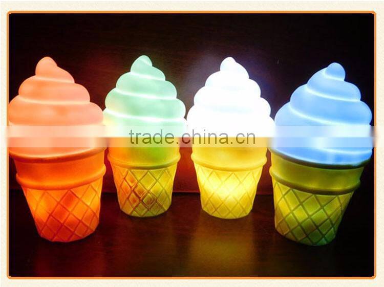 Portable Cute Colorful Ice cream Night Lights for baby Night