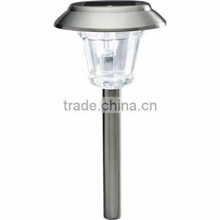 2-PC STERLING Stainless Steel Solar Landscape Path Light