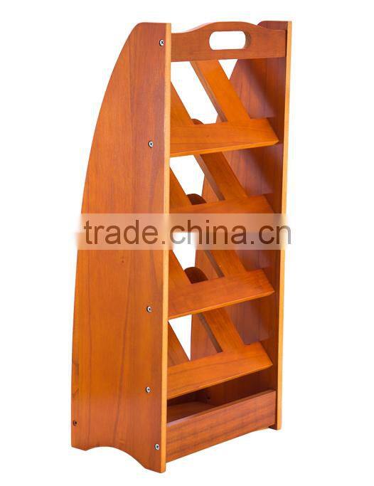 paulownia wooden shoes rack with six layers