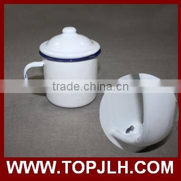 Blank coated customed logo printing enamel coffee mugs