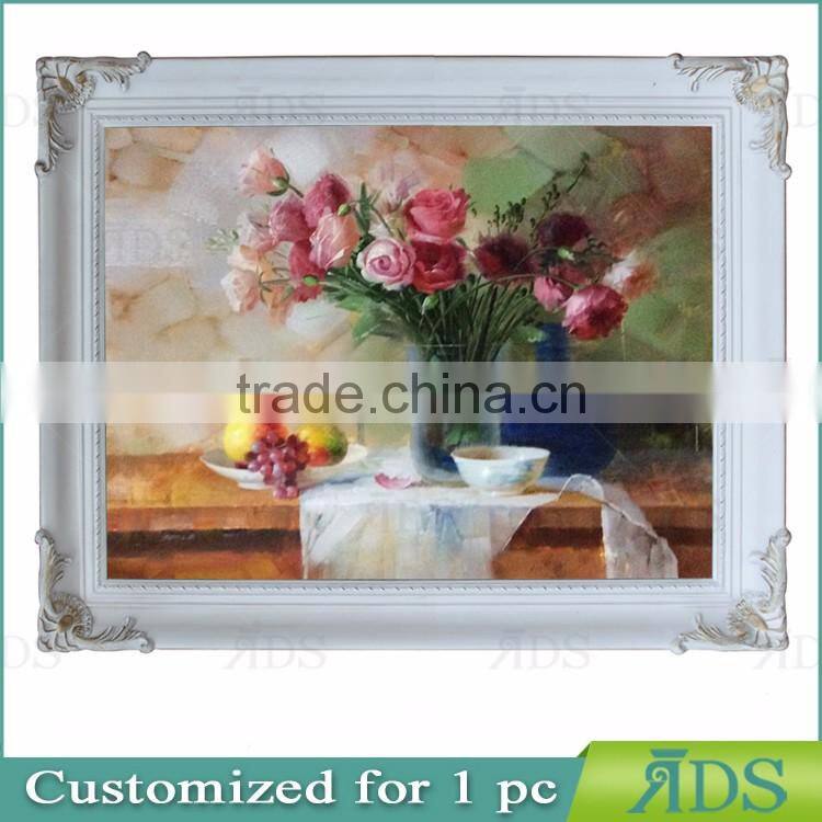Popular Modern Rose Flower Oil Painting On Canvas