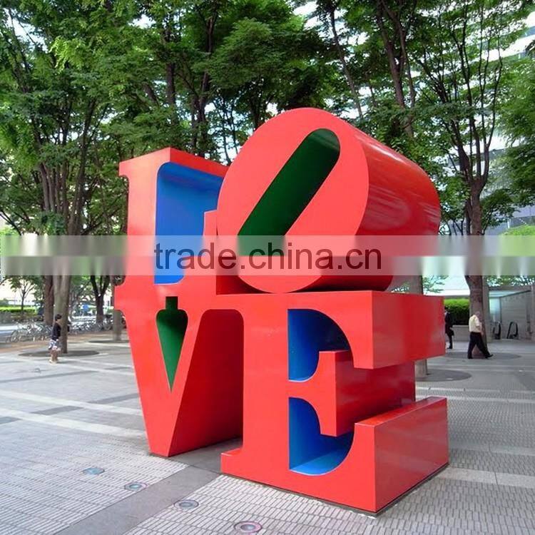 large outdoor sculptures metal crafts robert indiana sculpture love