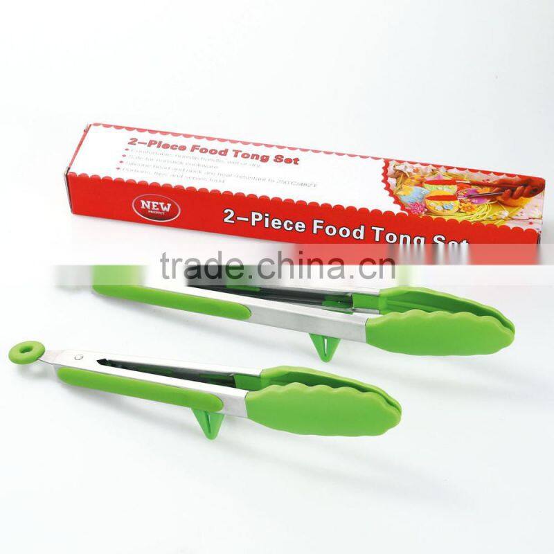 bbq Food Tong With Environmental Green kitchen Cooking Tools