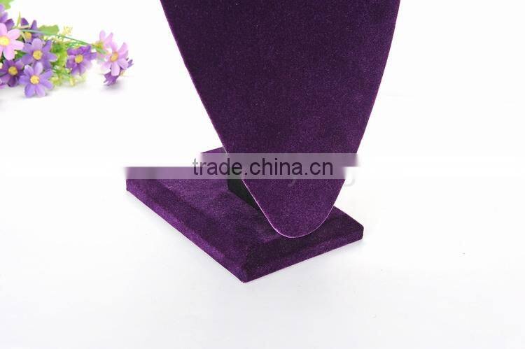 pruple velvet necklace jewelry display for sale