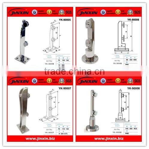 Guangzhou manufactory JINXIN stainless steel mini posts glass railing spigots