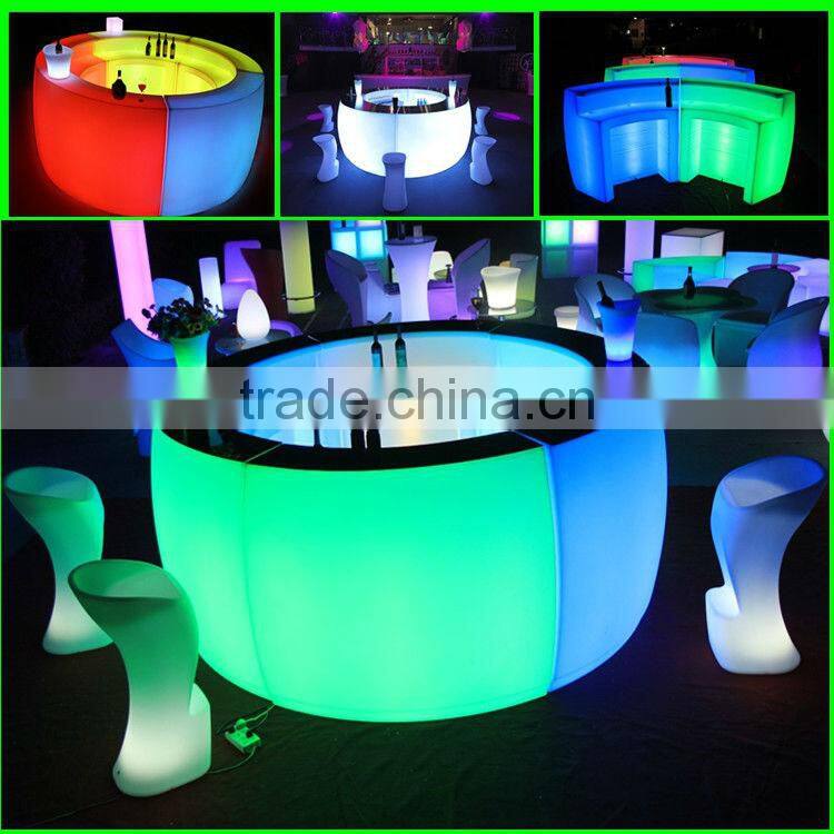 glowing cube bar table glowing table