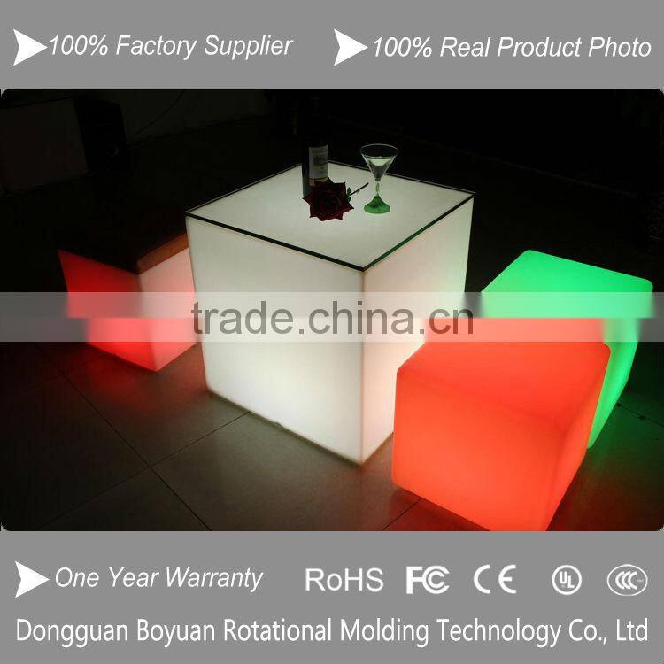 Popular Home Led Cube Chairs Party Coffee Festival Christmas Led Table