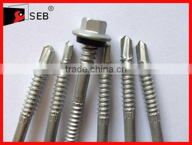Roofing screw self drilling for metal with assemblies PVC Washer