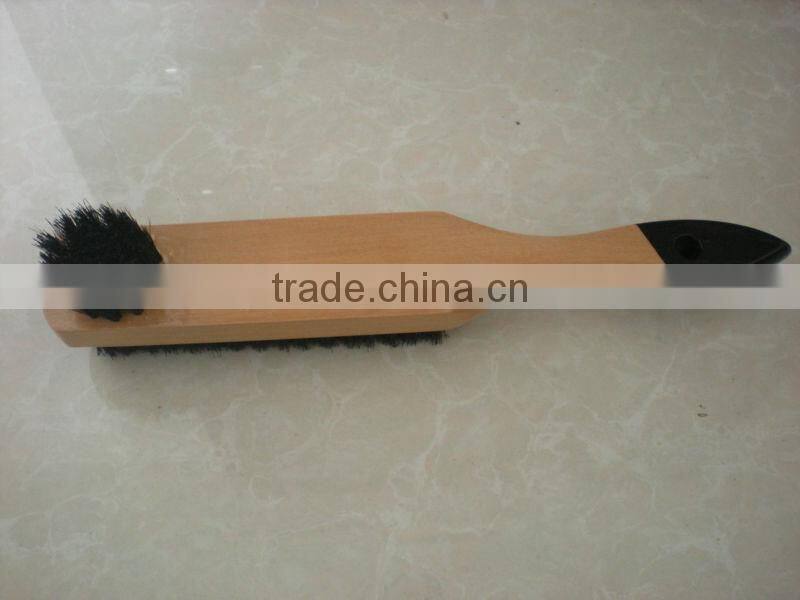 wooden shoe brush