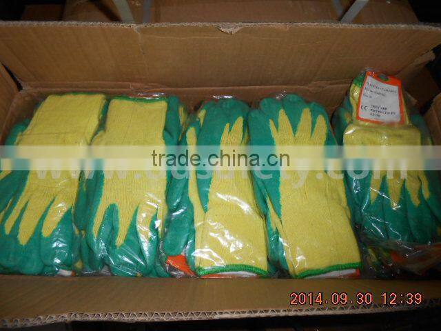 Hot Sale Knitted Working Gloves With Latex Coated And CE Safety Gloves From Ddsafety