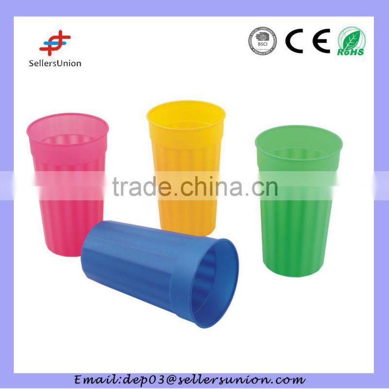 Colorful plastic cups