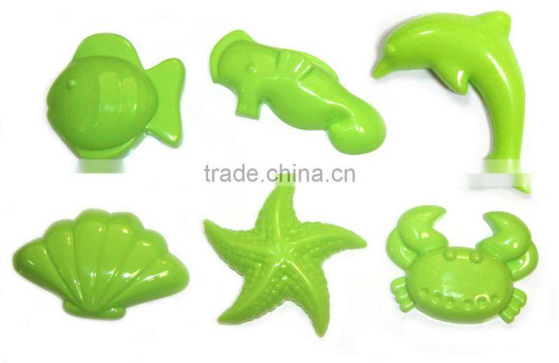 2015 DIY sand with The 6 pcs marine animal sand Molds KIT!