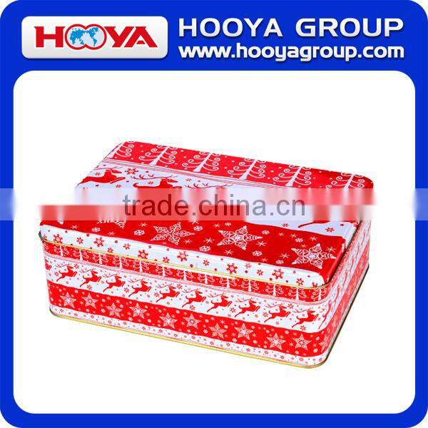 Customized Tin Box, Tea Rectangle Storage Box, Chrismas Tin Box For Cookies,
