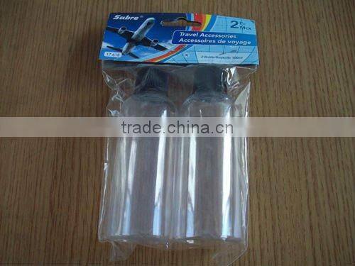 2pcs PET travel bottles set/cosmetic bottle
