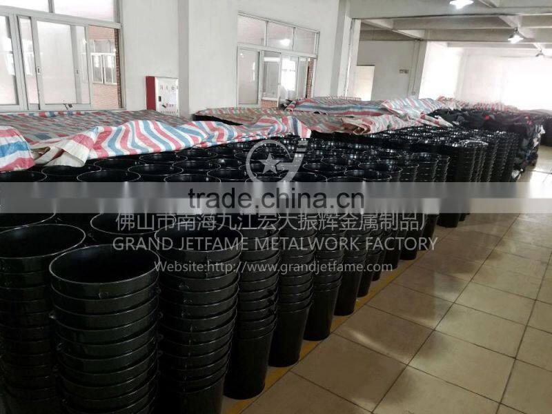 ash coal bucket powder coated black matt metal coal bucket