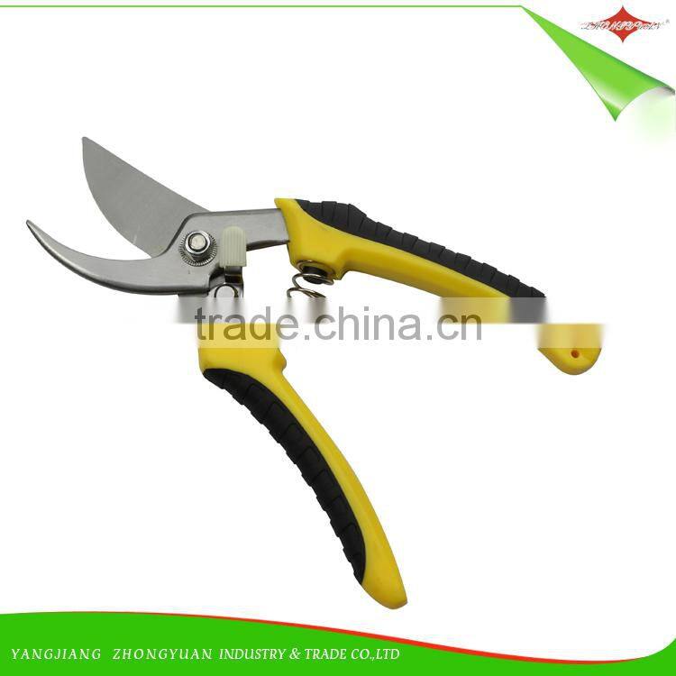 High Quality 8 Inches Stainless Steel Garden Scissors/Pruner with PP+TPR Handle