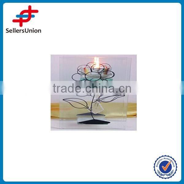 tree glass candle holder