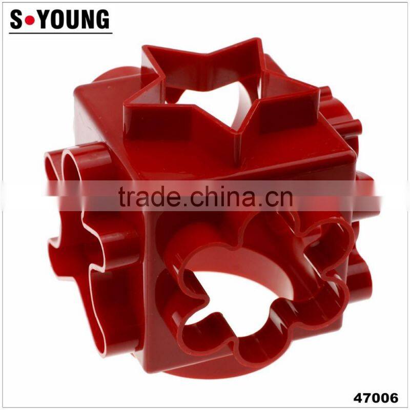 47006 6 sides plastic cookie cutter, cake mold