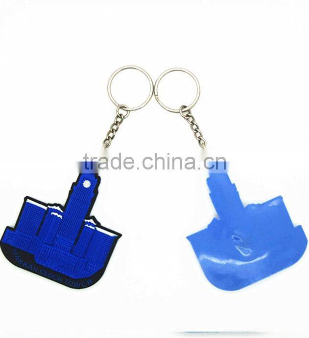Best promotional customized relief design 3d pvc keychain