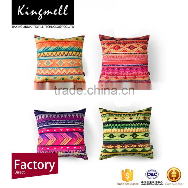 Custom image printed linen cushion cover sofa decorative pillow case