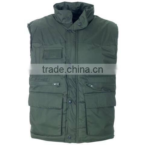 Best high quality high collar 6 pockets workwear bodywarmer