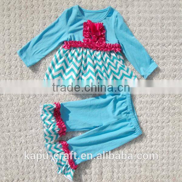 New style long sleeve pants set organic cotton baby clothing