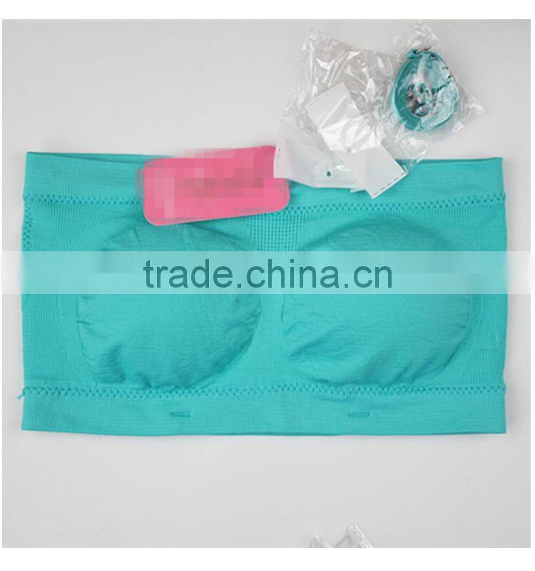 Tube Bra Girl Underwear Removable Straps Padded Tube Top Bra