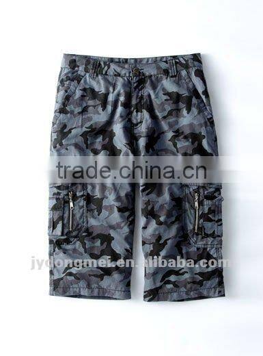 mens multi-pocket camouflage work trousers