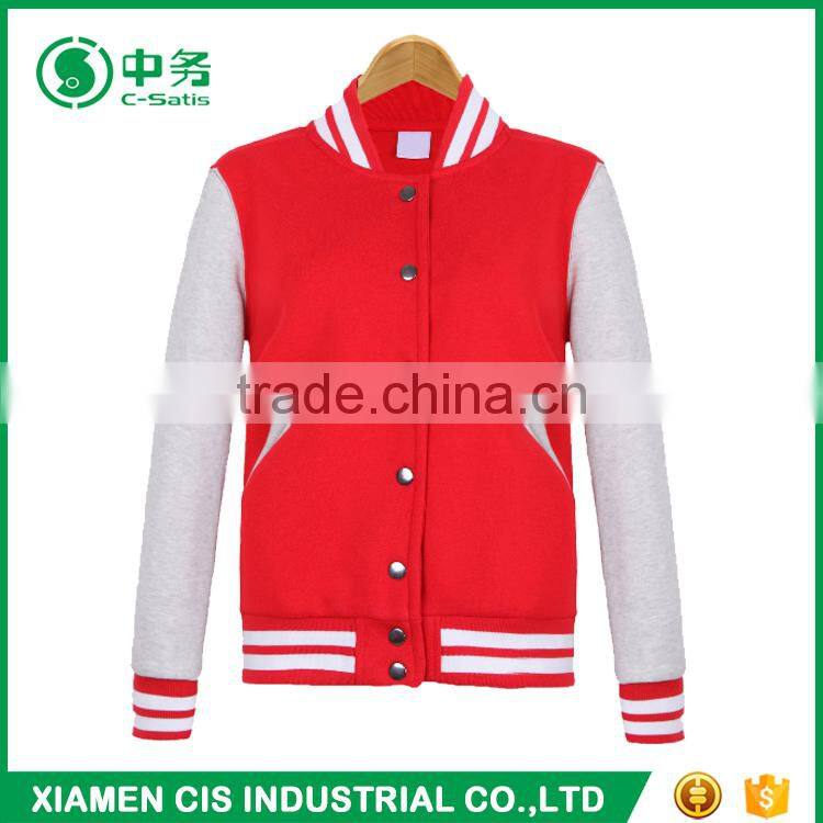 Wholesale Multi Color Korean Style Stand Collar Slim Fit Mens Blank Baseball Jacket