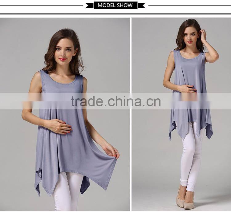 Mamalove Sleeveless Nursing Clothes Loose and Comfortable Pregnant Women T-shirts Breastfeed Top
