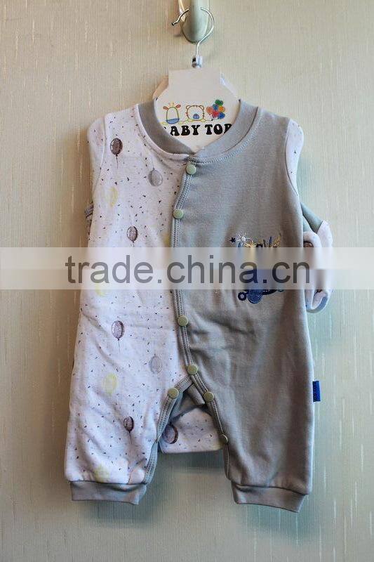 Wholesale Latest Style New Born Baby Clothing Set Winter Long Sleeve Grey 6 Pcs Set With Hanger Package 6TB1-56
