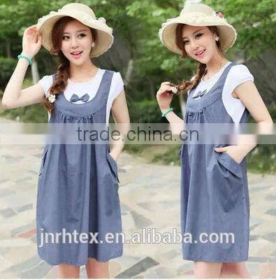 High quality 100%Cotton plain color latest maternity design