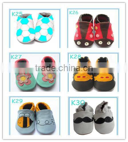 cute design for boy genuine leather soft sole kids shoes