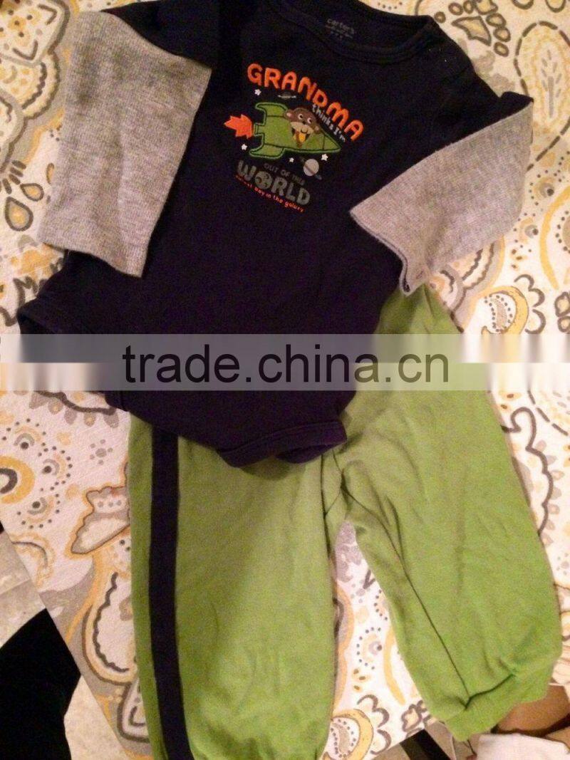 Sport Baby Boy Stitching Outfit Chinese Factory